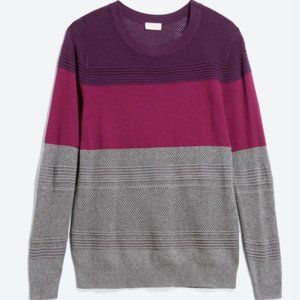 Market & Spruce Rowan Textured Cotton Blend Pullover